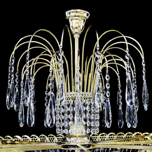 Люстра Хрустальный Каскад №12 Королевский в Липецке Гусь Хрустальный