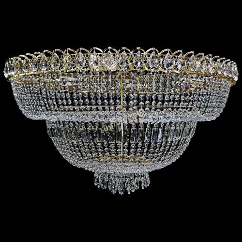 Люстра Хрустальный Каскад №13 2 яруса в Липецке Гусь Хрустальный