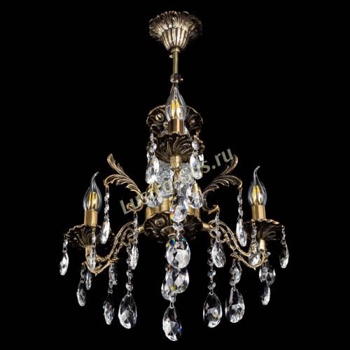 Люстра бронзовая Алфея №3/2 Журавлик в Липецке Гусь Хрустальный