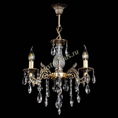 Люстра бронзовая Алфея №3/2 Журавлик в Липецке Гусь Хрустальный