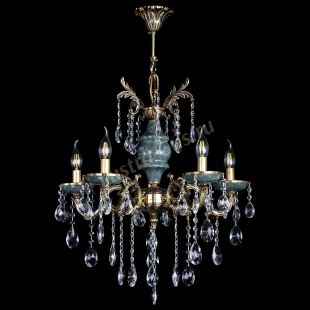 Люстра хрустальная Алфея №5 "Малахит" баден