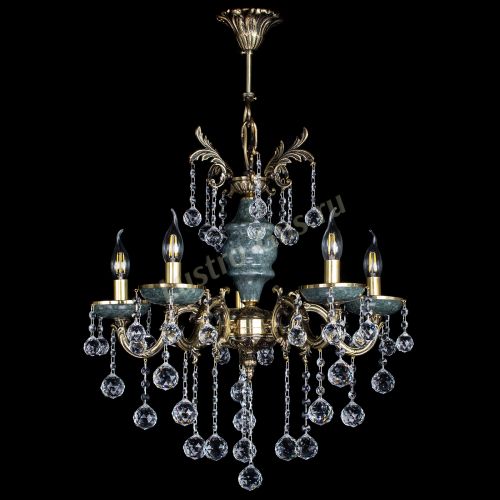 Люстра бронзовая Алфея №5 "Малахит" шар в Липецке Люстра бронзовая Алфея №5 "Малахит" шар в Липецке