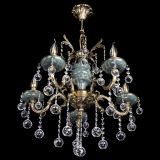 Люстра бронзовая Алфея №5 "Малахит" шар в Липецке Люстра бронзовая Алфея №5 "Малахит" шар в Липецке