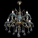 Люстра бронзовая Алфея №5 "Малахит" шар в Липецке Люстра бронзовая Алфея №5 "Малахит" шар в Липецке