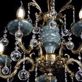 Люстра бронзовая Алфея №5 "Малахит" шар в Липецке Люстра бронзовая Алфея №5 "Малахит" шар в Липецке