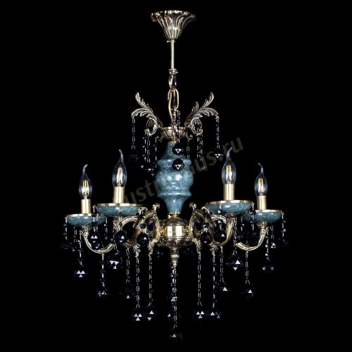 Люстра бронзовая Алфея №5 "Малахит" шар черная в Липецке Люстра бронзовая Алфея №5 "Малахит" шар черная в Липецке