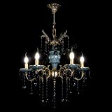 Люстра бронзовая Алфея №5 "Малахит" шар черная в Липецке Люстра бронзовая Алфея №5 "Малахит" шар черная в Липецке