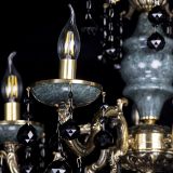 Люстра бронзовая Алфея №5 "Малахит" шар черная в Липецке Люстра бронзовая Алфея №5 "Малахит" шар черная в Липецке