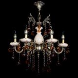 Люстра бронзовая Алфея №6 с камнем шар чайная в Липецке Люстра бронзовая Алфея №6 с камнем шар чайная в Липецке