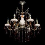 Люстра бронзовая Алфея №6 с камнем шар чайная в Липецке Люстра бронзовая Алфея №6 с камнем шар чайная в Липецке