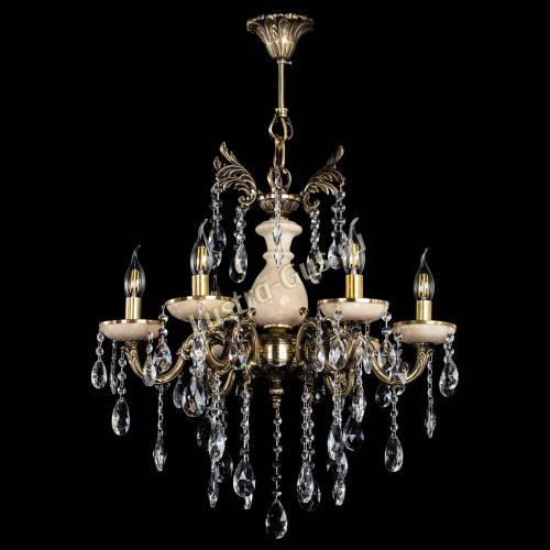 Люстра бронзовая Алфея №6 с камнем шар в Липецке Гусь Хрустальный