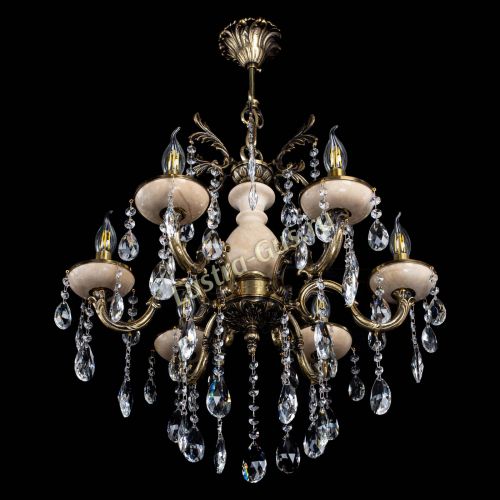 Люстра Алфея №6 с камнем журавлик в Липецке Гусь Хрустальный