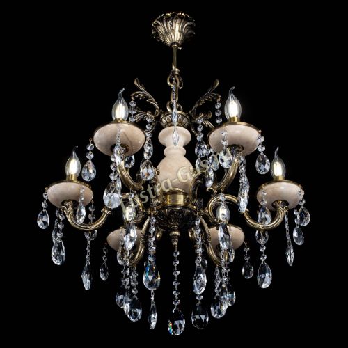 Люстра Алфея №6 с камнем журавлик в Липецке Гусь Хрустальный