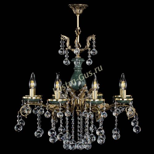 Люстра бронзовая Алфея Малахит №8 шар в Липецке Люстра бронзовая Алфея Малахит №8 шар в Липецке