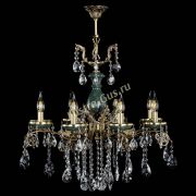 Люстра бронзовая Алфея Малахит №8 звездочка