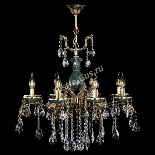 Люстра бронзовая Алфея Малахит №8 звездочка в Липецке Люстра бронзовая Алфея Малахит №8 звездочка в Липецке
