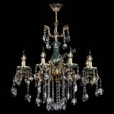 Люстра бронзовая Алфея Малахит №8 звездочка в Липецке Люстра бронзовая Алфея Малахит №8 звездочка в Липецке