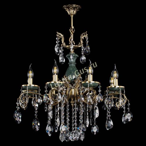 Люстра бронзовая Алфея Малахит №8 звездочка в Липецке Гусь Хрустальный