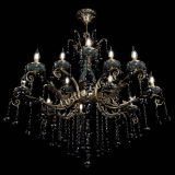 Люстра бронзовая Алфея Малахит №12 шар черная в Липецке Люстра бронзовая Алфея Малахит №12 шар черная в Липецке