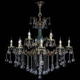 Люстра бронзовая Алфея Малахит №12 шар в Липецке Люстра бронзовая Алфея Малахит №12 шар в Липецке