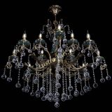 Люстра бронзовая Алфея Малахит №12 шар в Липецке Люстра бронзовая Алфея Малахит №12 шар в Липецке