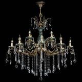 Люстра бронзовая Алфея Малахит №12 журавлик в Липецке Люстра бронзовая Алфея Малахит №12 журавлик в Липецке