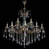 Люстра бронзовая Алфея Малахит №12 звездочка в Липецке Люстра бронзовая Алфея Малахит №12 звездочка в Липецке