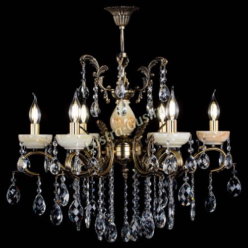 Люстра бронзовая Алфея Оникс №6/2 баден в Липецке Гусь Хрустальный