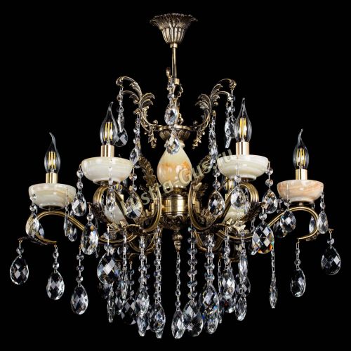 Люстра бронзовая Алфея Оникс №6/2 баден в Липецке Гусь Хрустальный