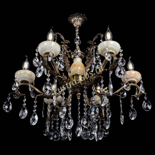 Люстра бронзовая Алфея Оникс №6/2 баден в Липецке Гусь Хрустальный