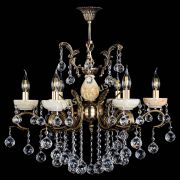 Люстра бронзовая Алфея Оникс №6/2 шар