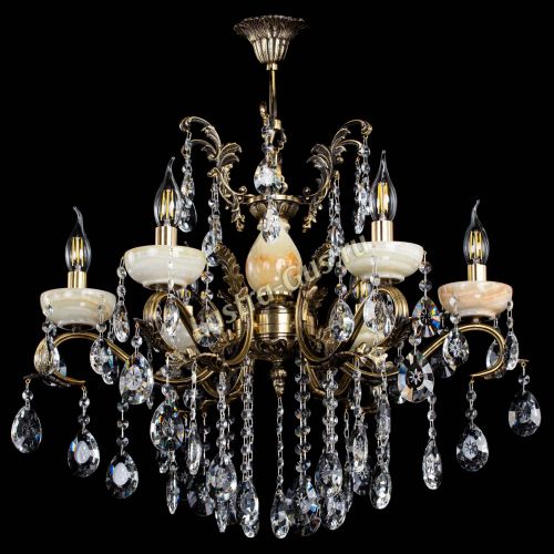 Люстра бронзовая Алфея Оникс №6/2 звездочка в Липецке Гусь Хрустальный