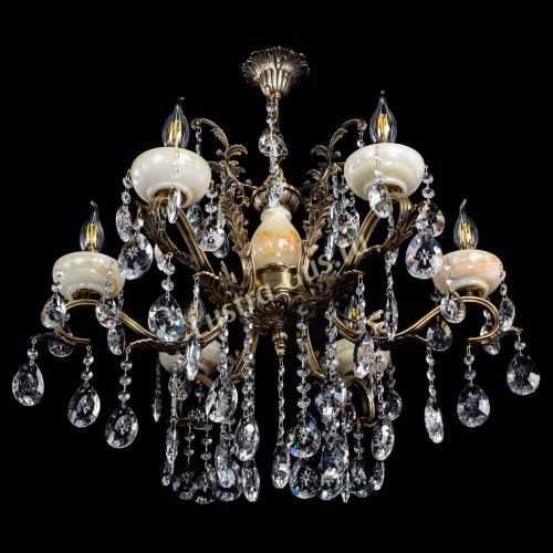 Люстра бронзовая Алфея Оникс №6/2 звездочка в Липецке Гусь Хрустальный