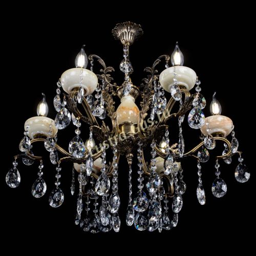 Люстра бронзовая Алфея Оникс №6/2 звездочка в Липецке Гусь Хрустальный