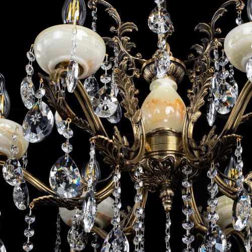 Люстра бронзовая Алфея Оникс №6/2 звездочка в Липецке Гусь Хрустальный