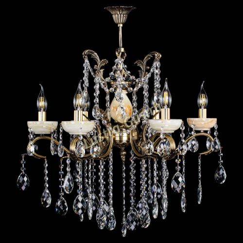 Люстра бронзовая Алфея Оникс №6 баден в Липецке Гусь Хрустальный