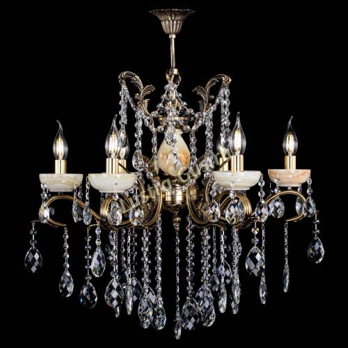 Люстра бронзовая Алфея Оникс №6 баден в Липецке Гусь Хрустальный