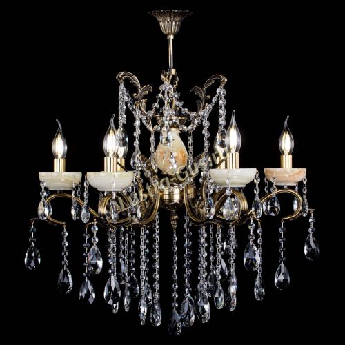 Люстра бронзовая Алфея Оникс №6 шар в Липецке Гусь Хрустальный