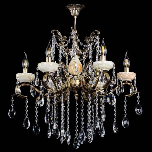 Люстра бронзовая Алфея Оникс №6 шар в Липецке Гусь Хрустальный