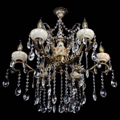 Люстра бронзовая Алфея Оникс №6 шар в Липецке Гусь Хрустальный