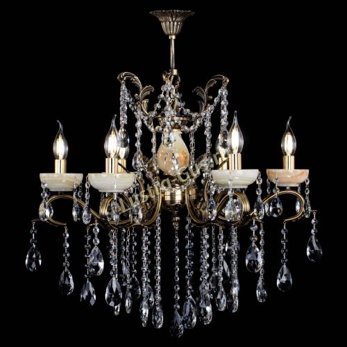 Люстра бронзовая Алфея Оникс №6 журавлик в Липецке Гусь Хрустальный