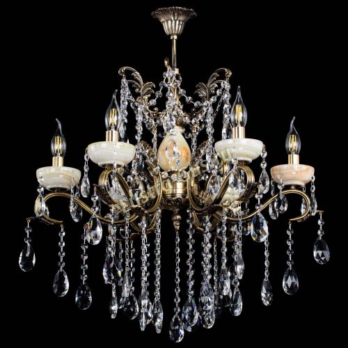 Люстра бронзовая Алфея Оникс №6 журавлик в Липецке Гусь Хрустальный