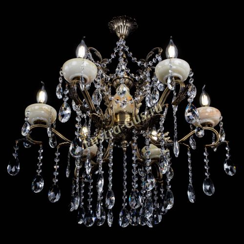 Люстра бронзовая Алфея Оникс №6 журавлик в Липецке Гусь Хрустальный