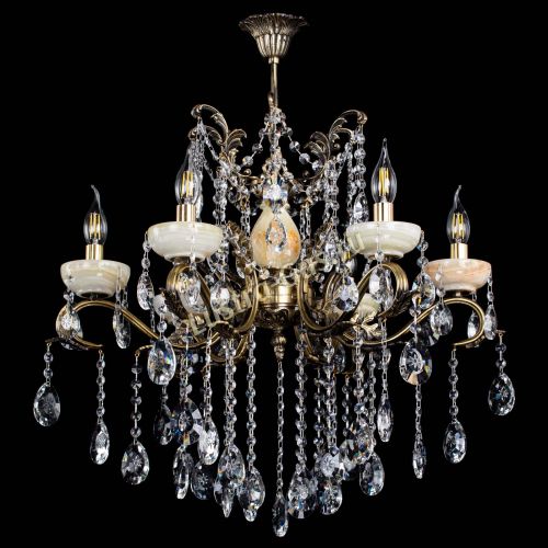 Люстра бронзовая Алфея Оникс №6 звездочка в Липецке Гусь Хрустальный