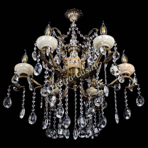 Люстра бронзовая Алфея Оникс №6 звездочка в Липецке Гусь Хрустальный