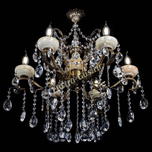 Люстра бронзовая Алфея Оникс №6 звездочка в Липецке Гусь Хрустальный