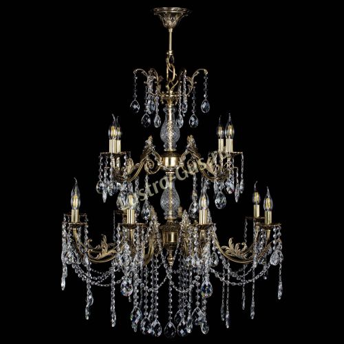 Люстра бронзовая Кассандра Алфея №12 баден в Липецке Гусь Хрустальный