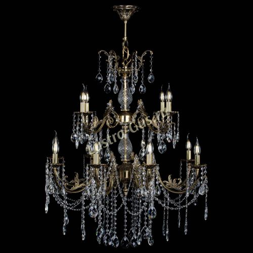 Люстра бронзовая Кассандра Алфея №12 баден в Липецке Гусь Хрустальный