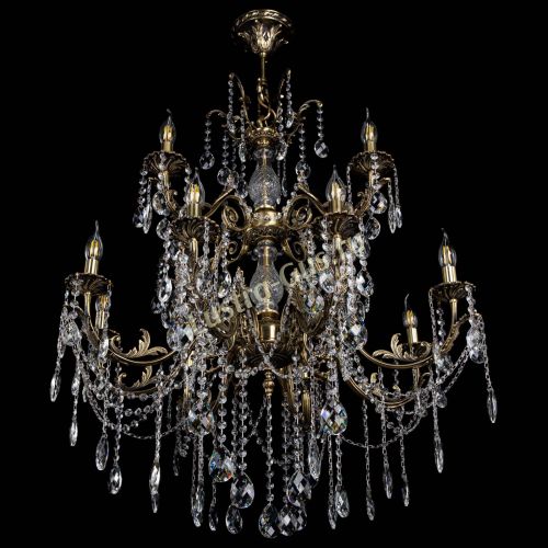 Люстра бронзовая Кассандра Алфея №12 баден в Липецке Гусь Хрустальный