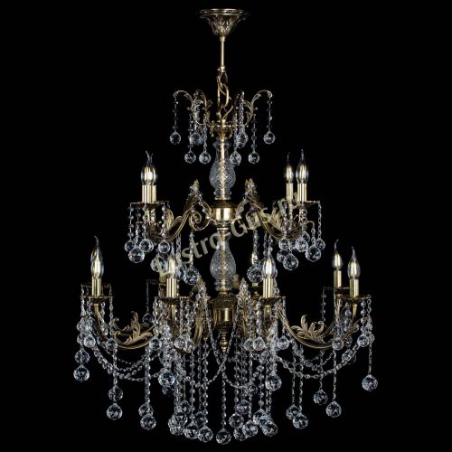 Люстра бронзовая Кассандра Алфея №12 шар в Липецке Гусь Хрустальный